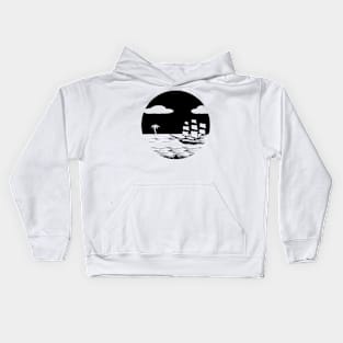 sailing away Kids Hoodie